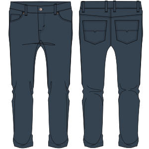 Moldes de confeccion para HOMBRES Pantalones Jeans 7013